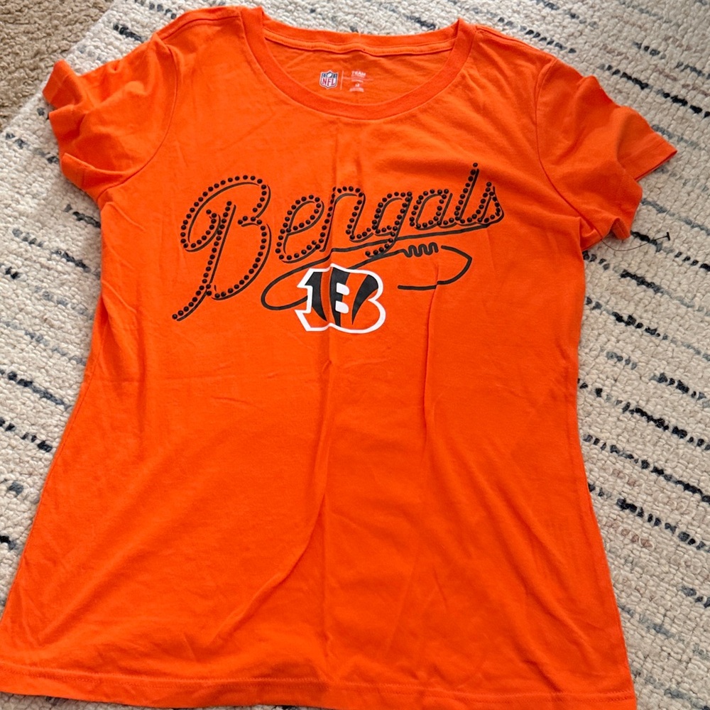 5- NFL Bengals Orange Short Sleeve Tee